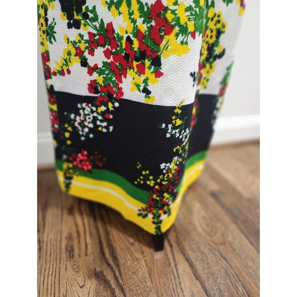 VTG Gorgeous Bleeker Street Floral Dress 60s 70s Retro Waffle Cinch Waist Sz S M - Picture 4 of 13